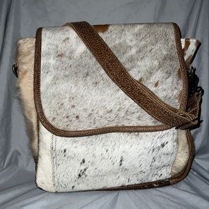Myra Bag - Hair on hide messenger crossbody